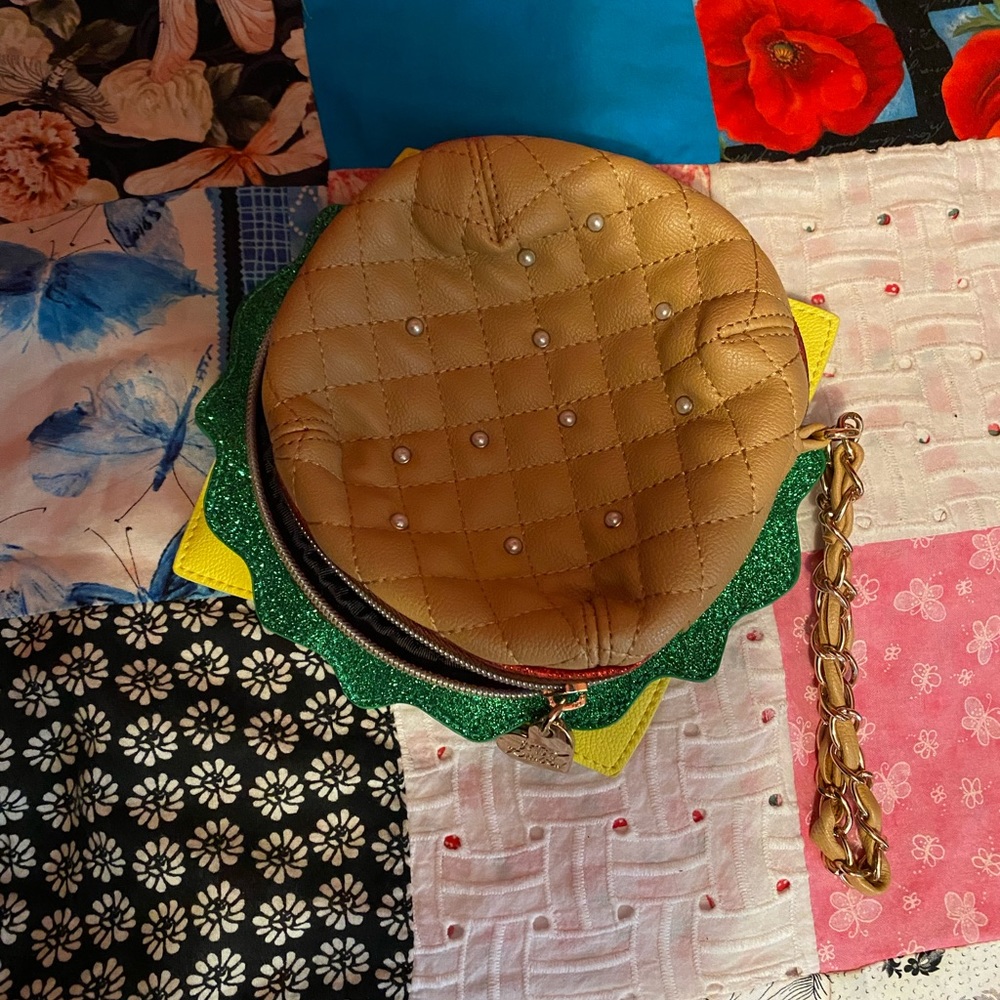 Betsey Johnson Hamburger Clutch Purse